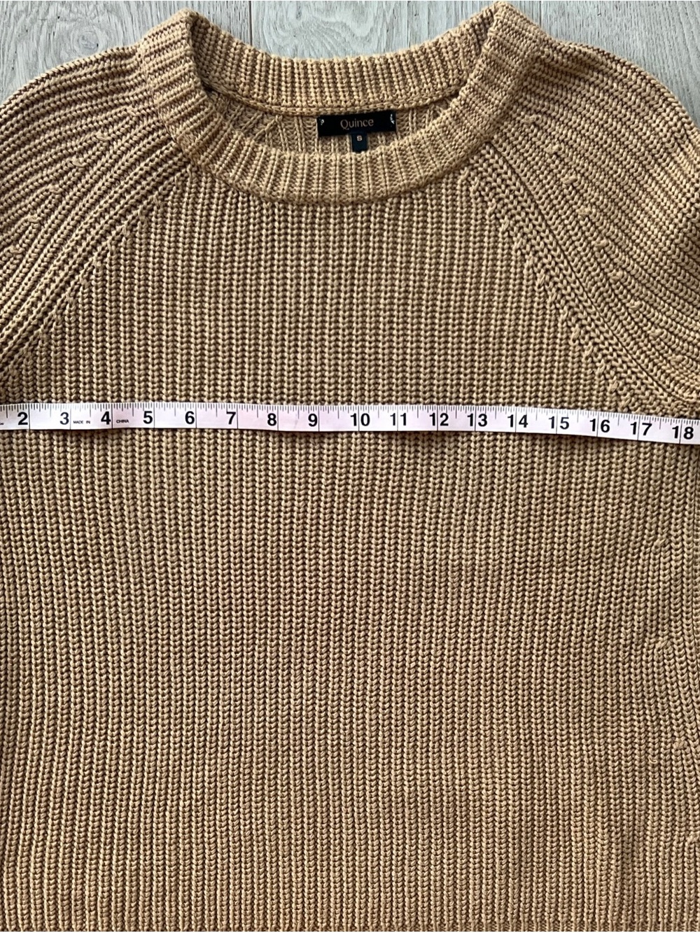 Quince Organic Cotton Fisherman Knit Sweater in Camel Women’s Size S - Picture 6 of 9